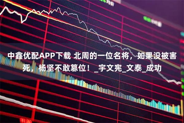 中鑫优配APP下载 北周的一位名将，如果没被害死，杨坚不敢篡位！_宇文宪_文泰_成功